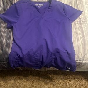 Grey's Anatomy Vivid Purple Scrub Top